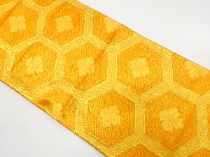 佐賀錦　花亀甲模様織り出し　袋帯